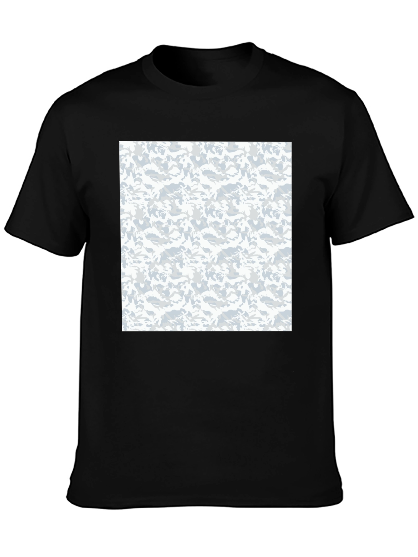 Urban Camo Print Black T-Shirt