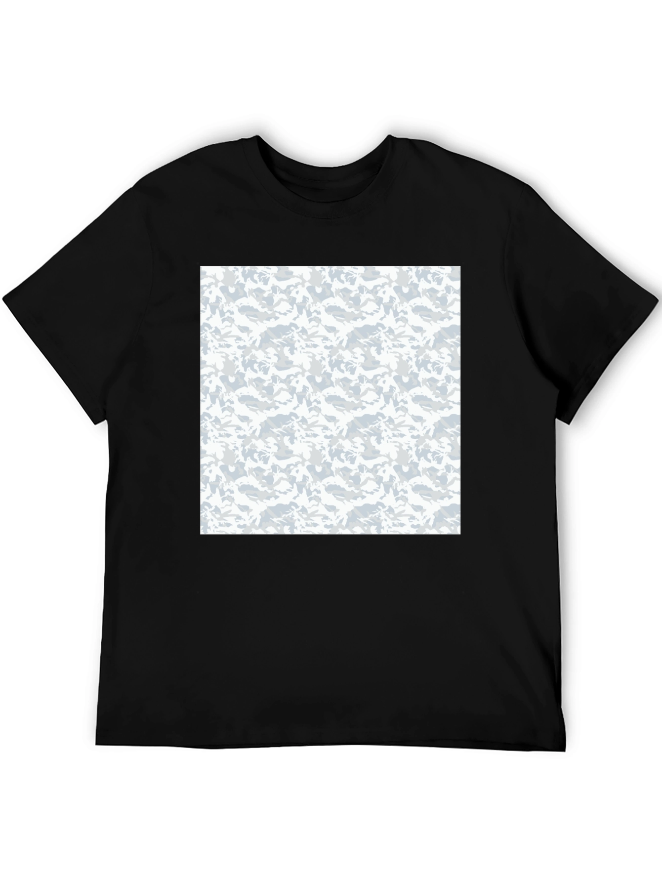 Urban Camo Print Black T-Shirt