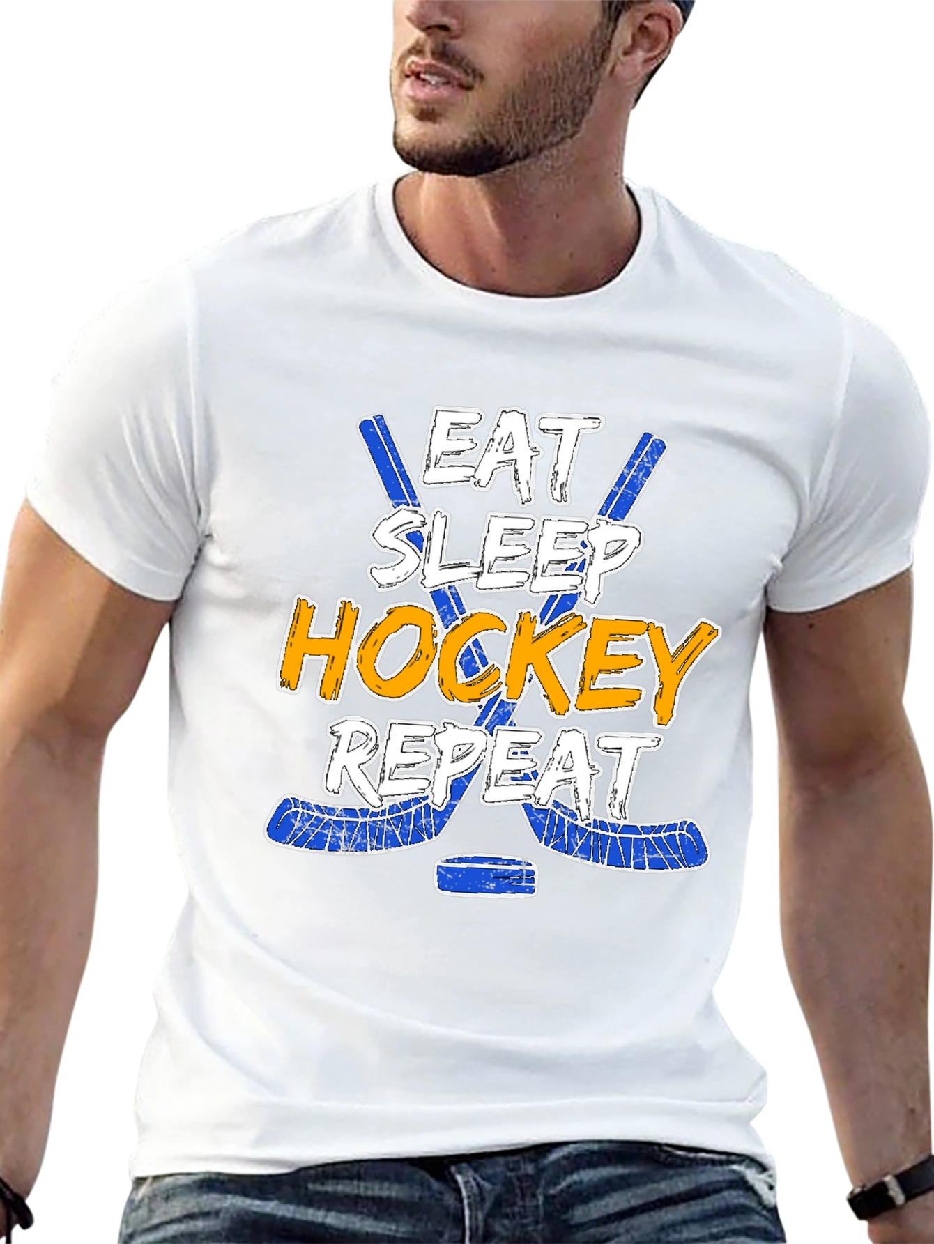 Eat Sleep Hockey Repeat T-Shirt