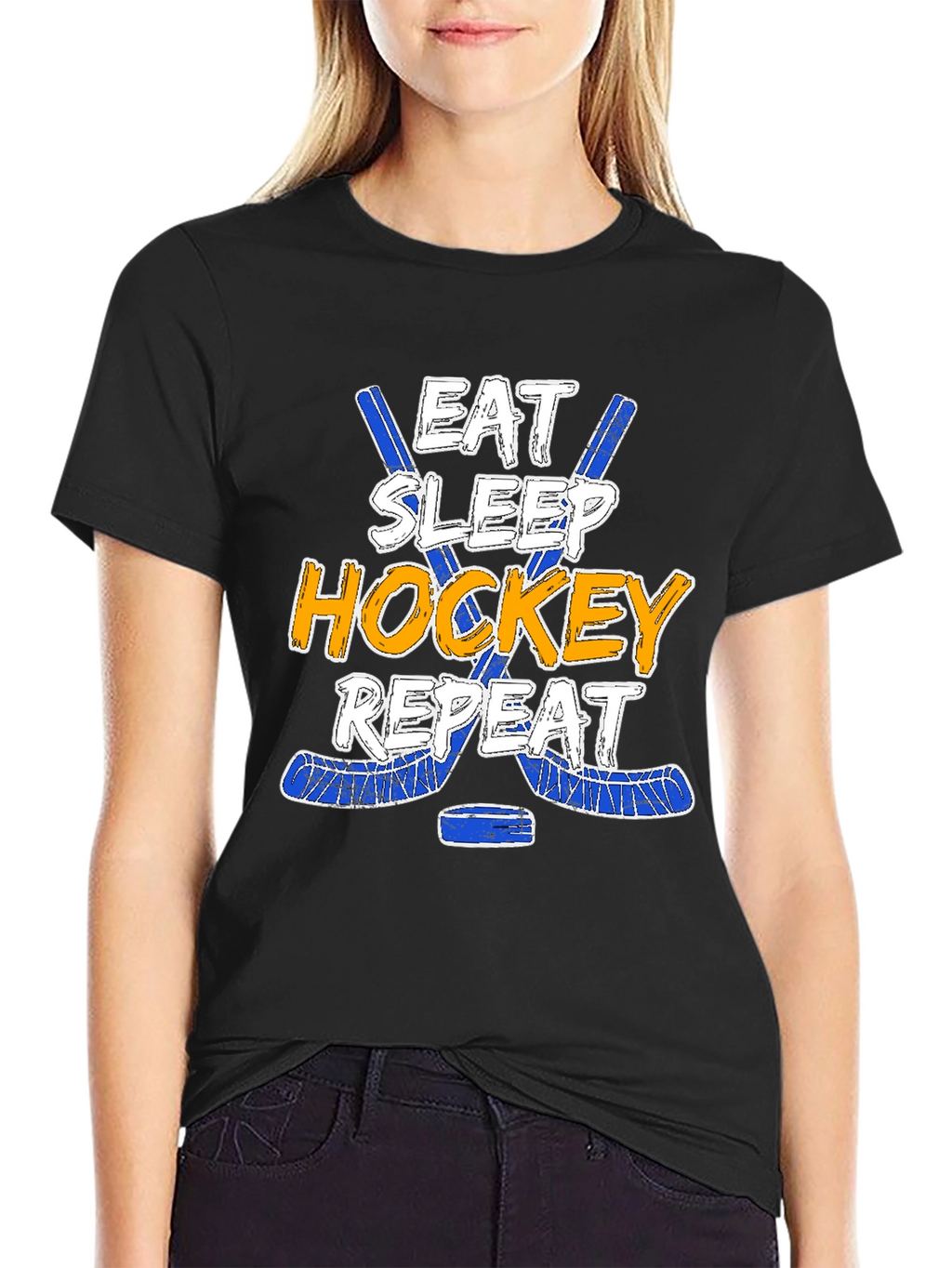 Eat Sleep Hockey Repeat T-Shirt