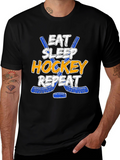 Eat Sleep Hockey Repeat T-Shirt