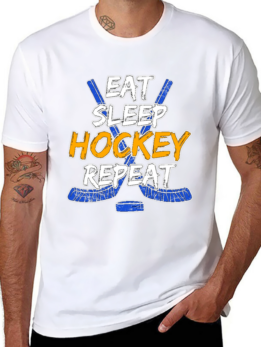 Eat Sleep Hockey Repeat T-Shirt