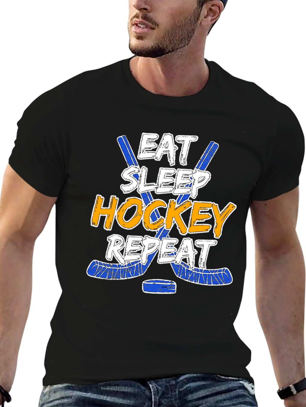 Eat Sleep Hockey Repeat T-Shirt