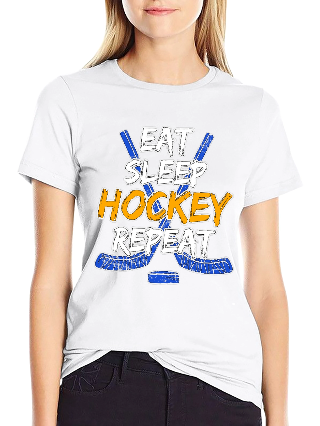 Eat Sleep Hockey Repeat T-Shirt