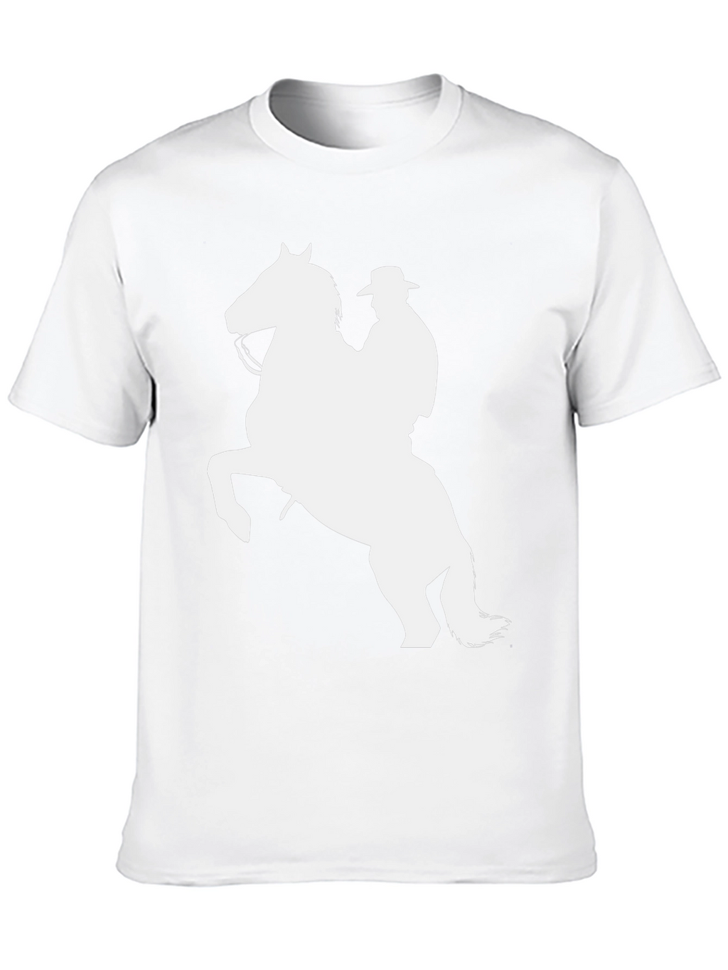 Cowboy Horse Graphic Tee - Black Cotton Shirt