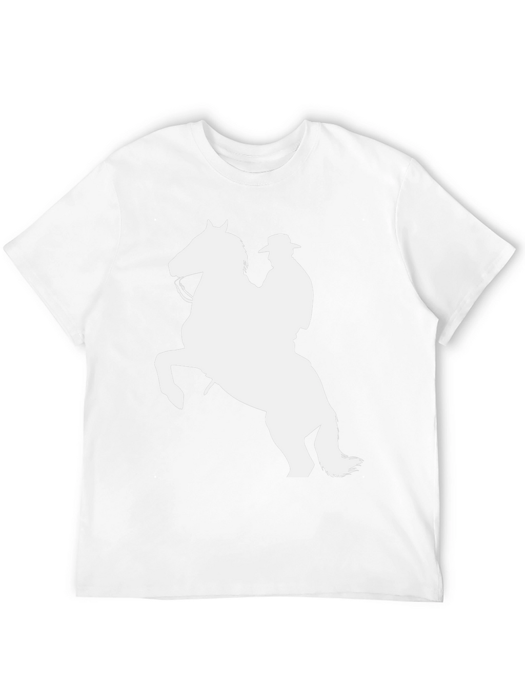 Cowboy Horse Graphic Tee - Black Cotton Shirt