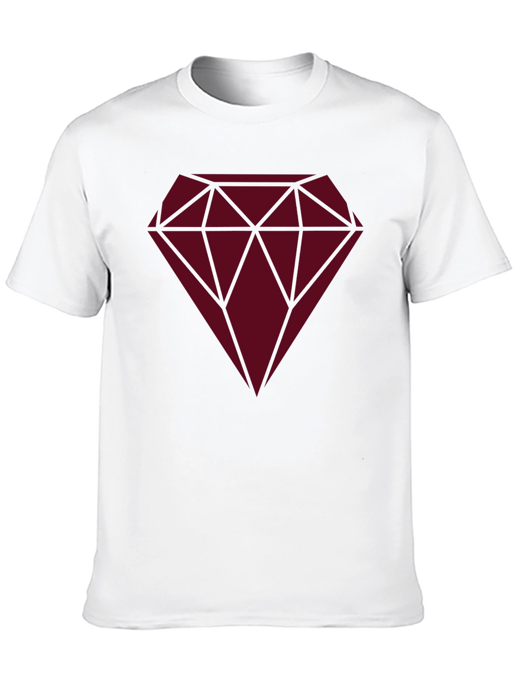 Diamond Graphic Print Black T-Shirt