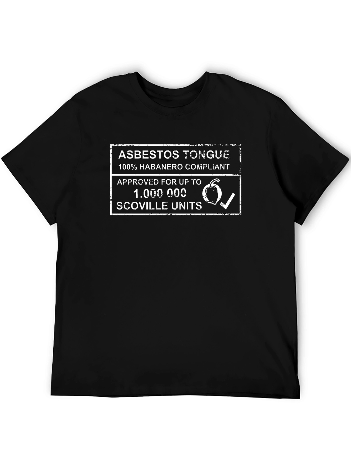 Asbestos Tongue Habanero T-Shirt - Approved Spicy Food Lover Tee