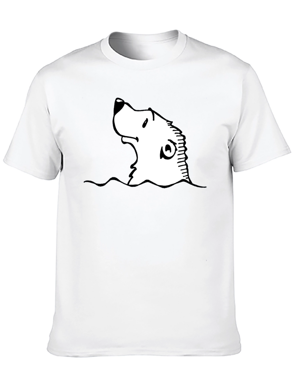 Cartoon Seal Graphic Black T-Shirt