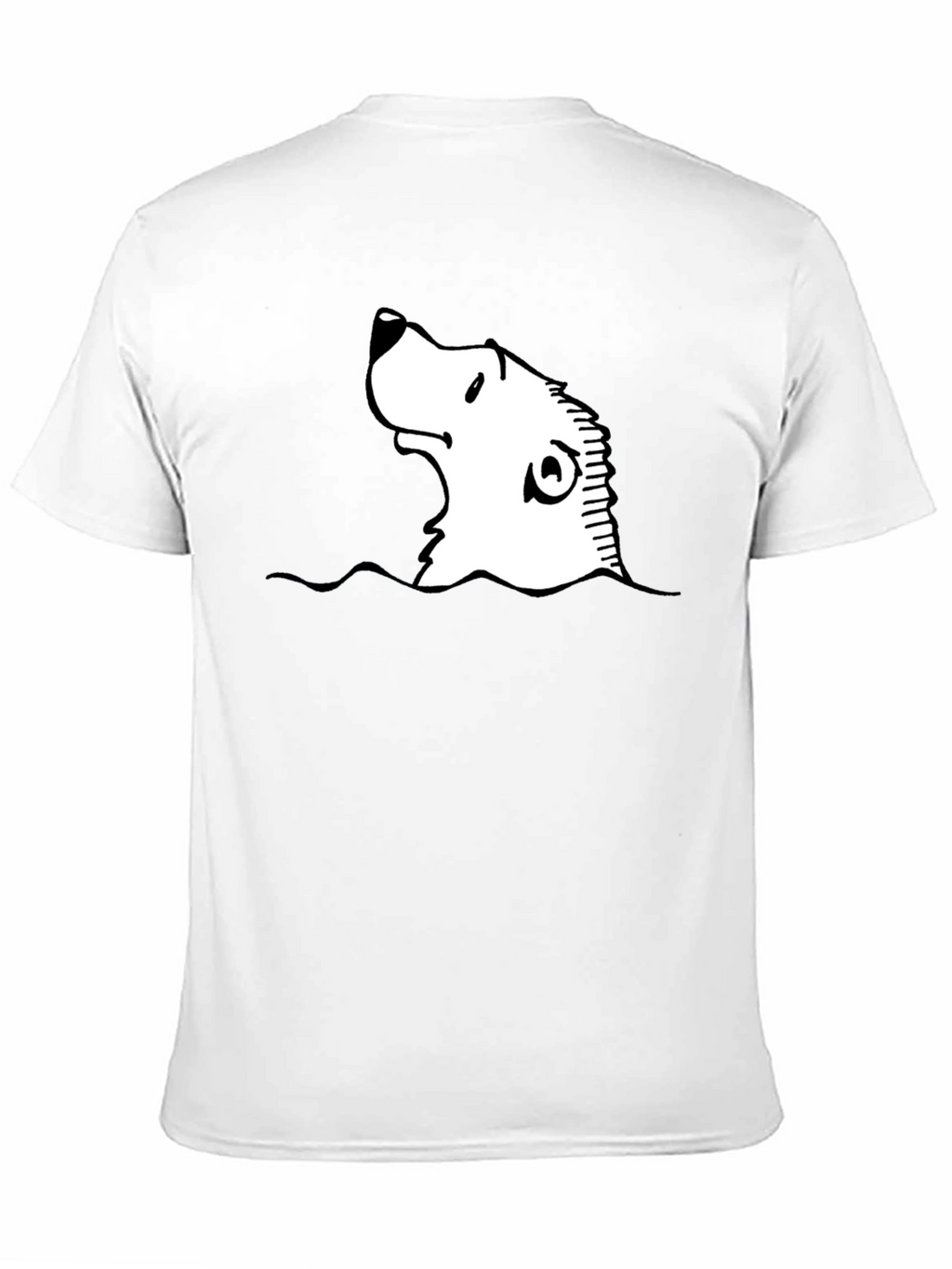 Cartoon Seal Graphic Black T-Shirt