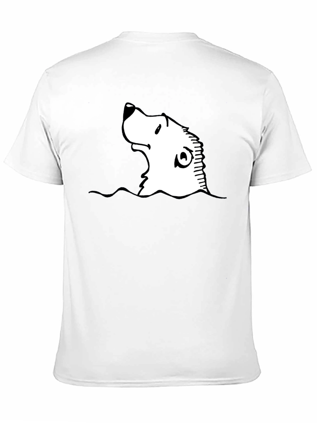 Cartoon Seal Graphic Black T-Shirt