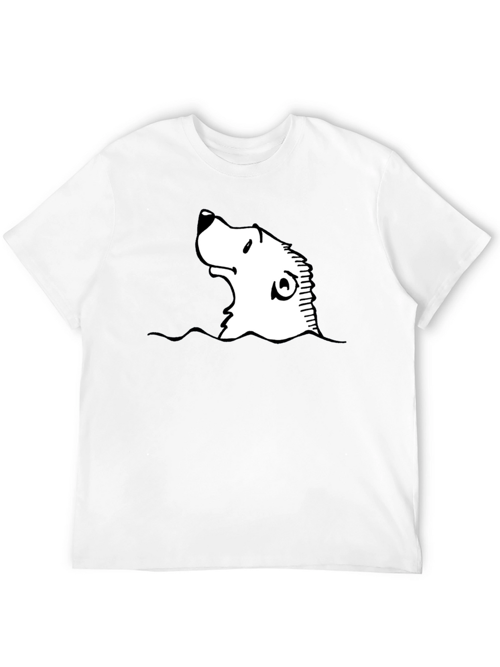 Cartoon Seal Graphic Black T-Shirt