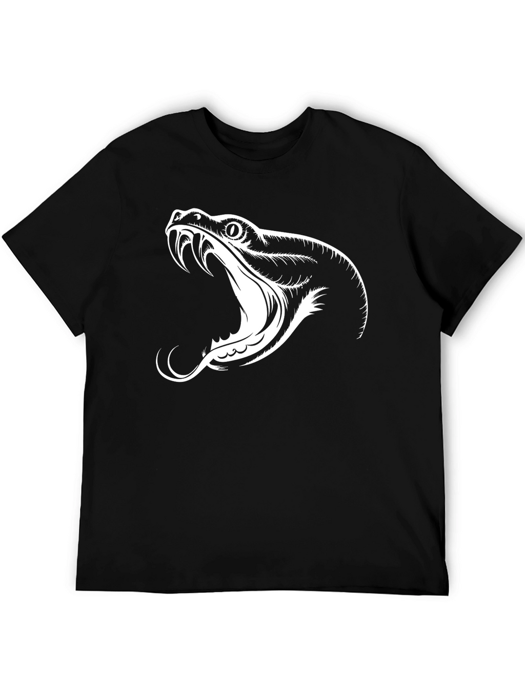 Black Snake Graphic Tee - Mens Stylish T-Shirt