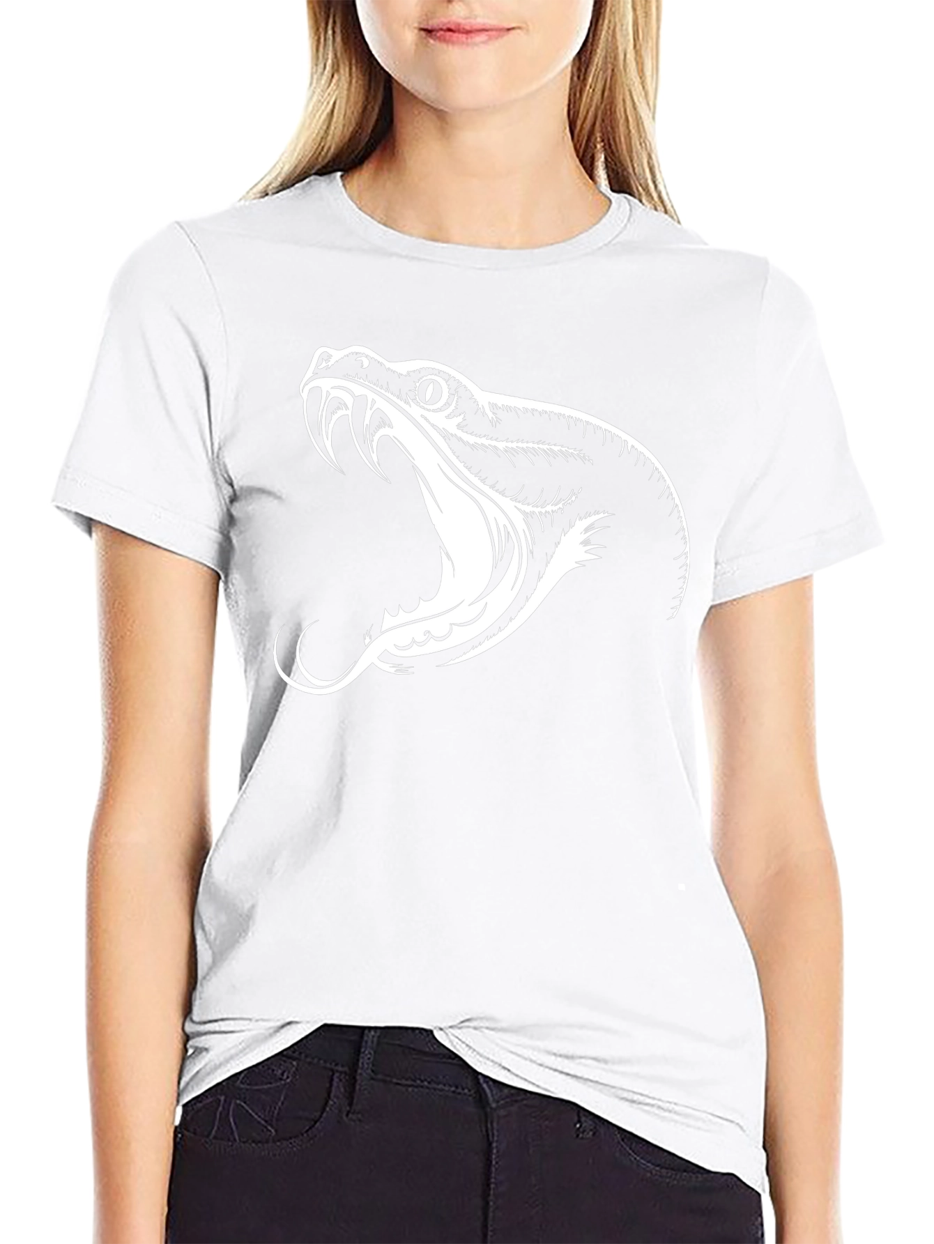 Black Snake Graphic Tee - Mens Stylish T-Shirt