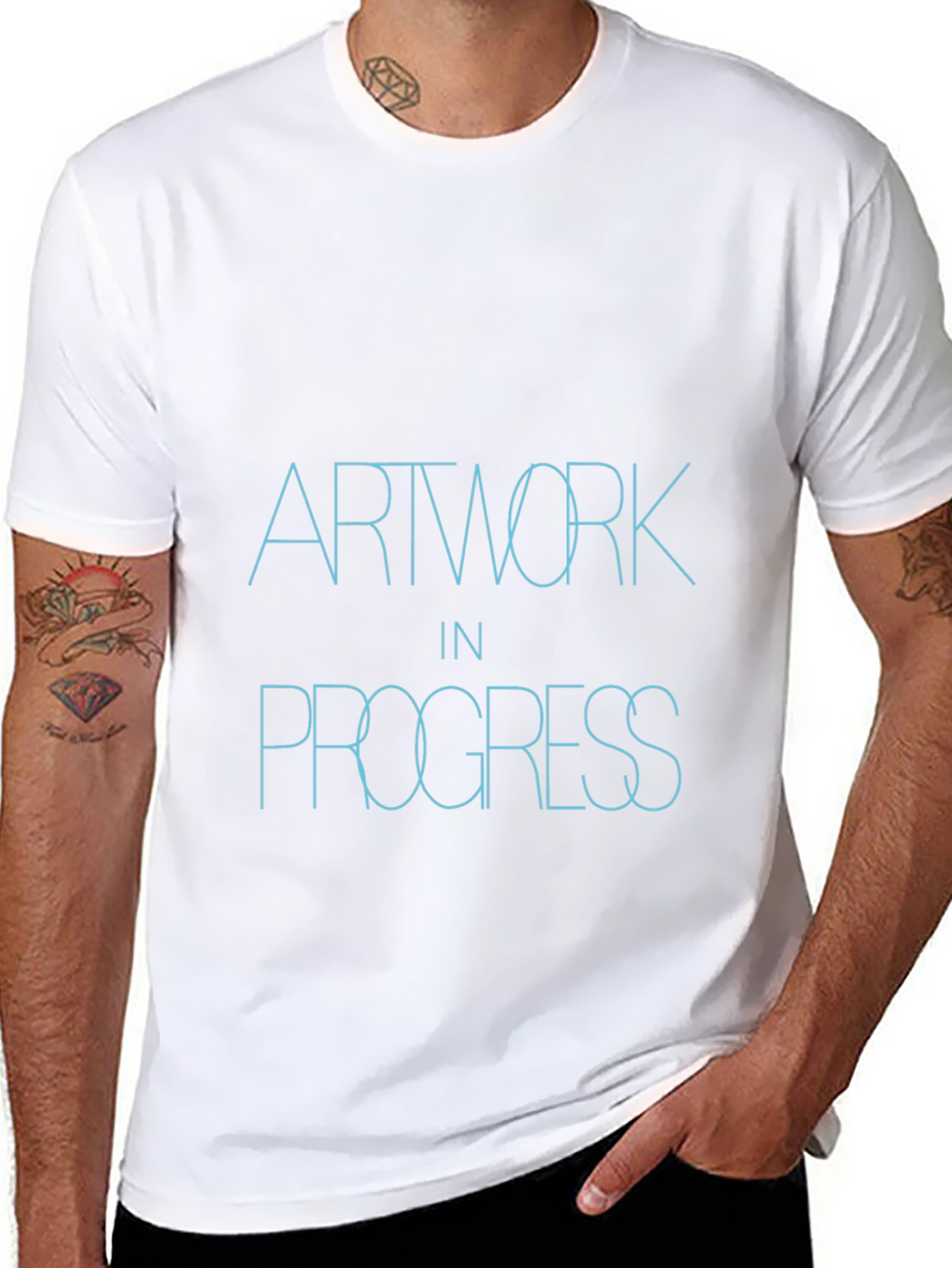 Artwork in Progress Black T-Shirt