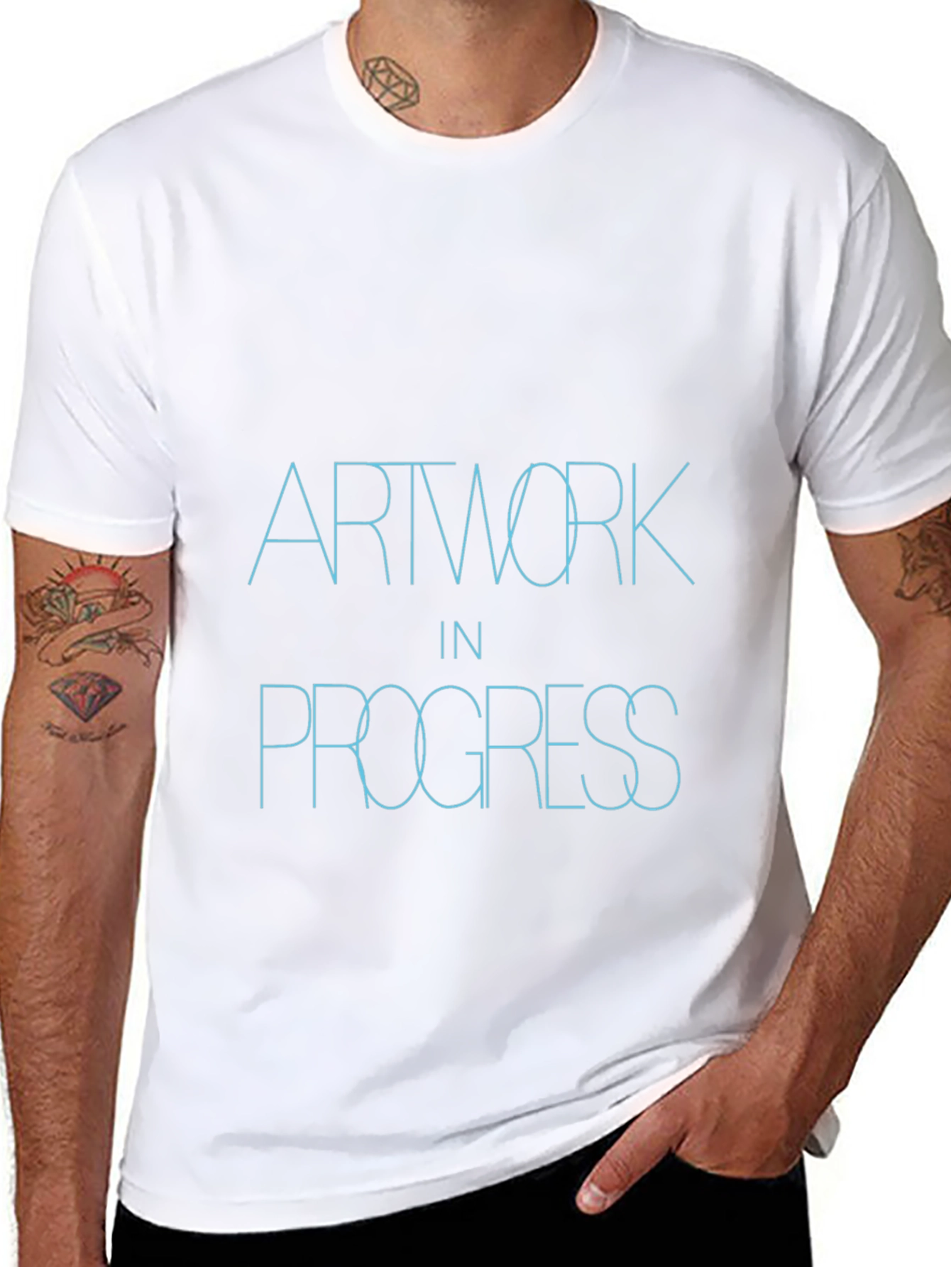 Artwork in Progress Black T-Shirt