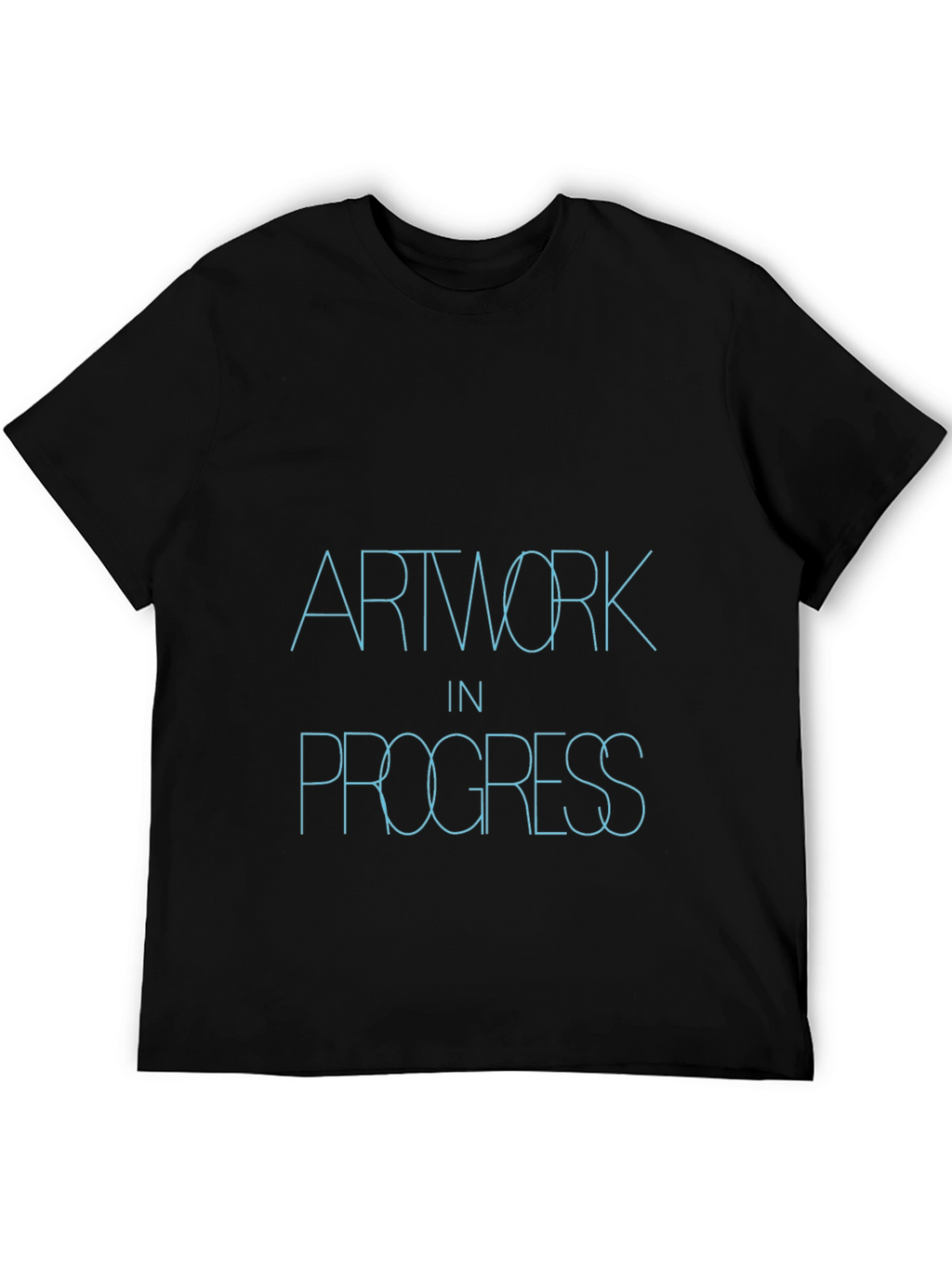 Artwork in Progress Black T-Shirt
