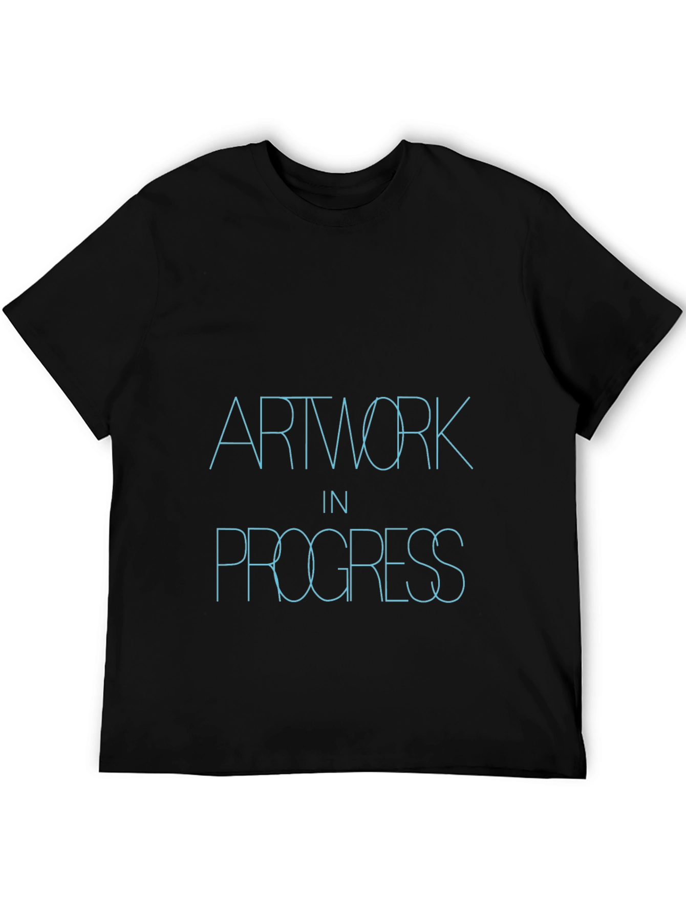Artwork in Progress Black T-Shirt
