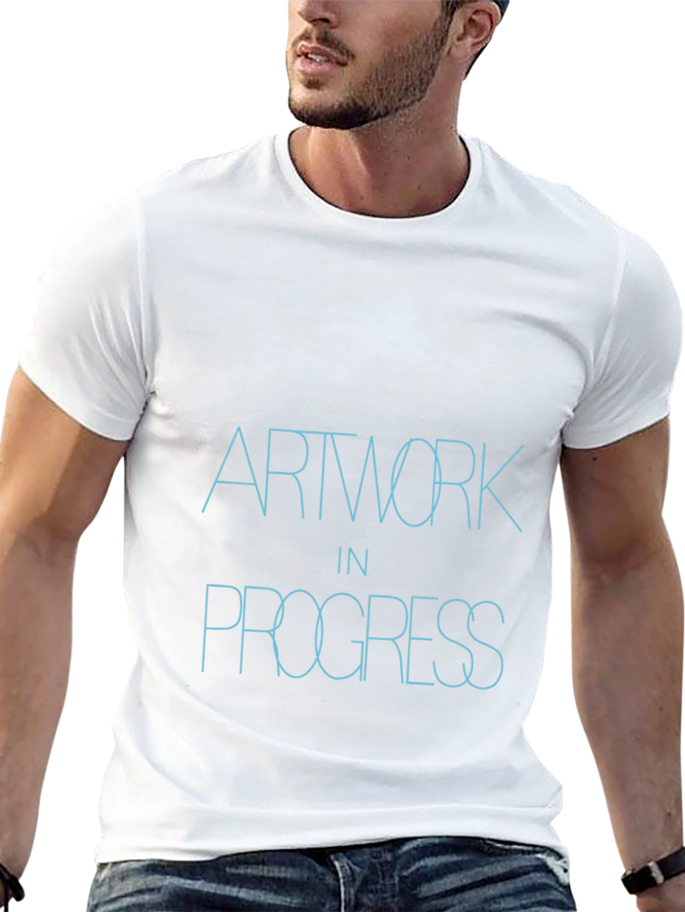 Artwork in Progress Black T-Shirt