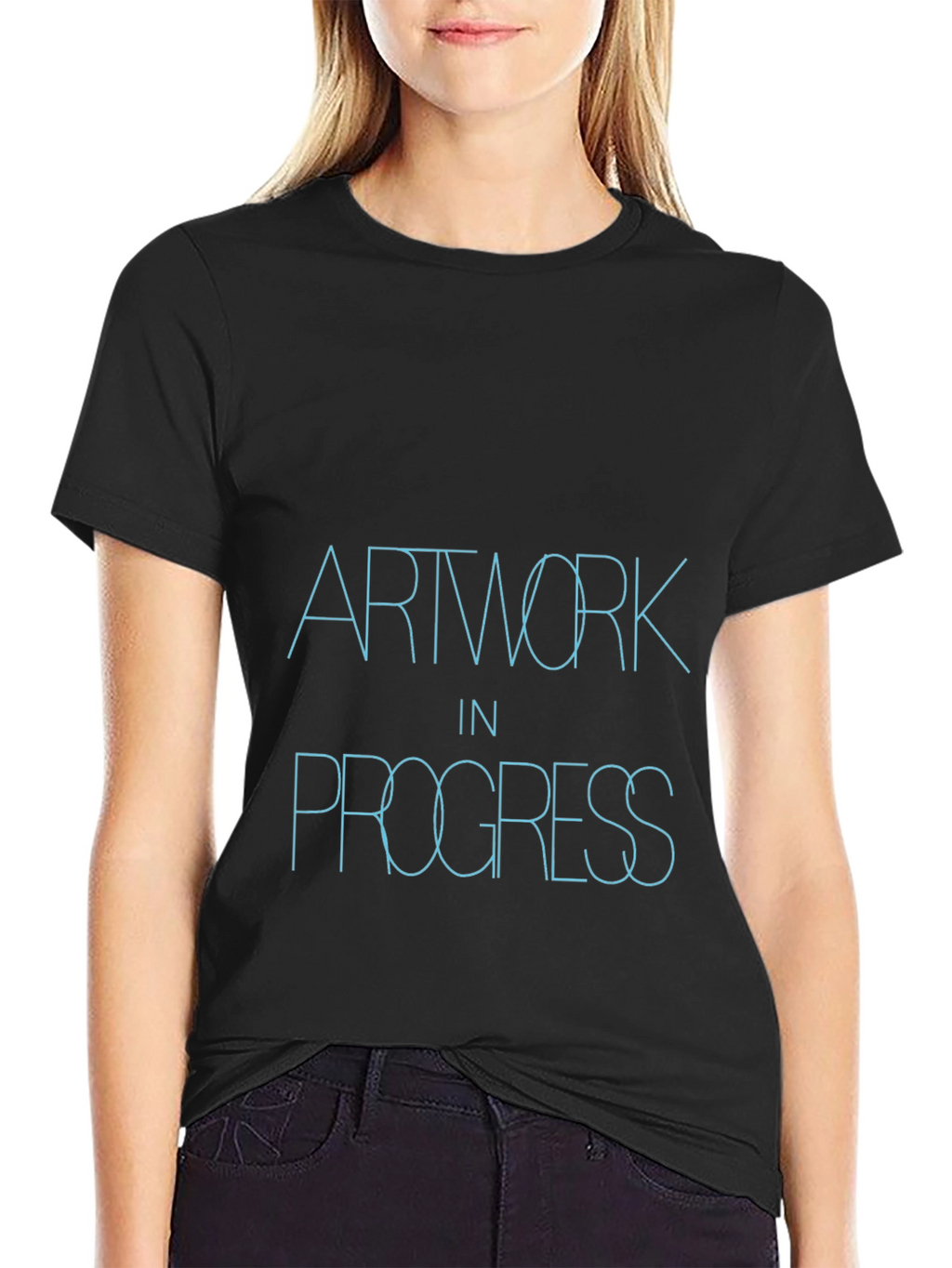 Artwork in Progress Black T-Shirt