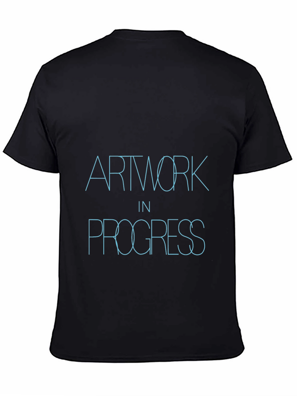 Artwork in Progress Black T-Shirt