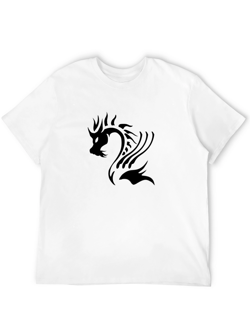 Mens Black Dragon Graphic Tee - Stylish Casual Wear