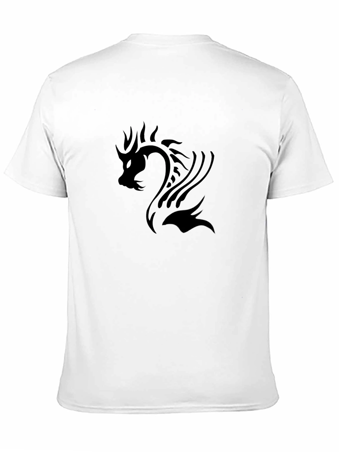Mens Black Dragon Graphic Tee - Stylish Casual Wear