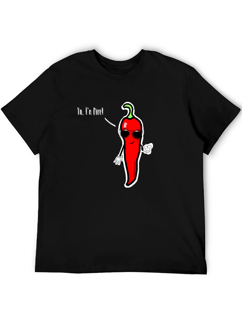 Spicy Humor T-Shirt - Yo Im Fire!