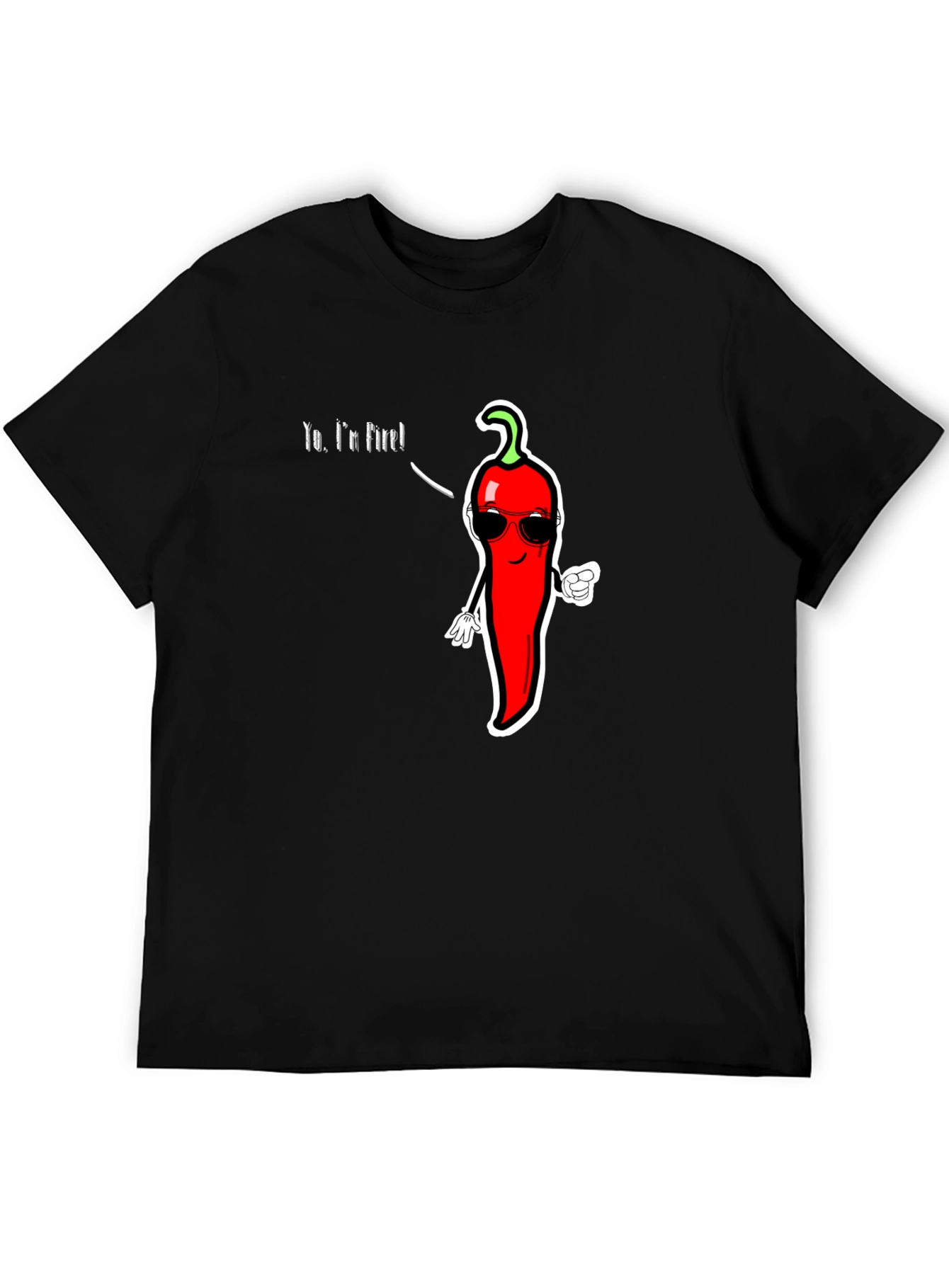 Spicy Humor T-Shirt - Yo Im Fire!