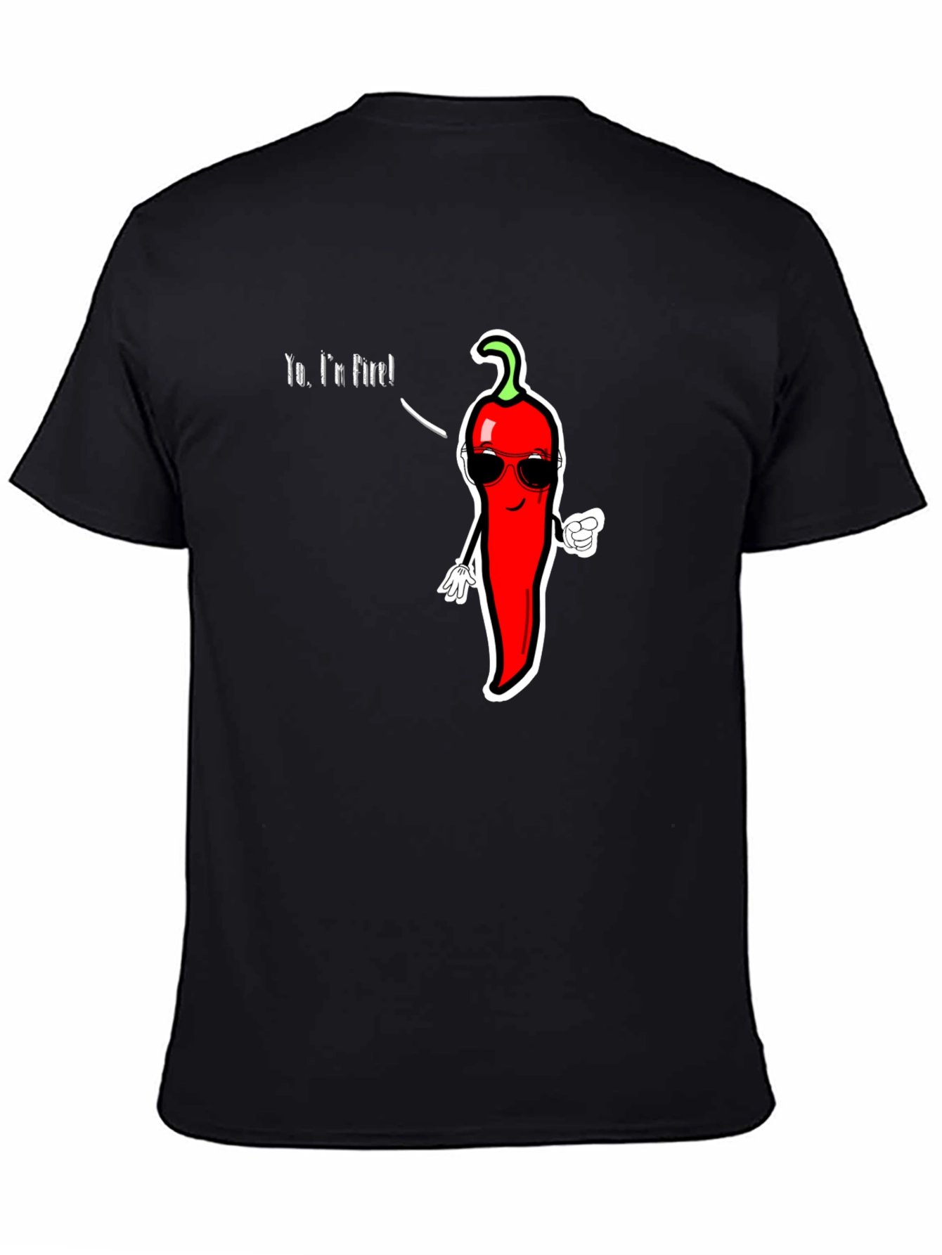 Spicy Humor T-Shirt - Yo Im Fire!