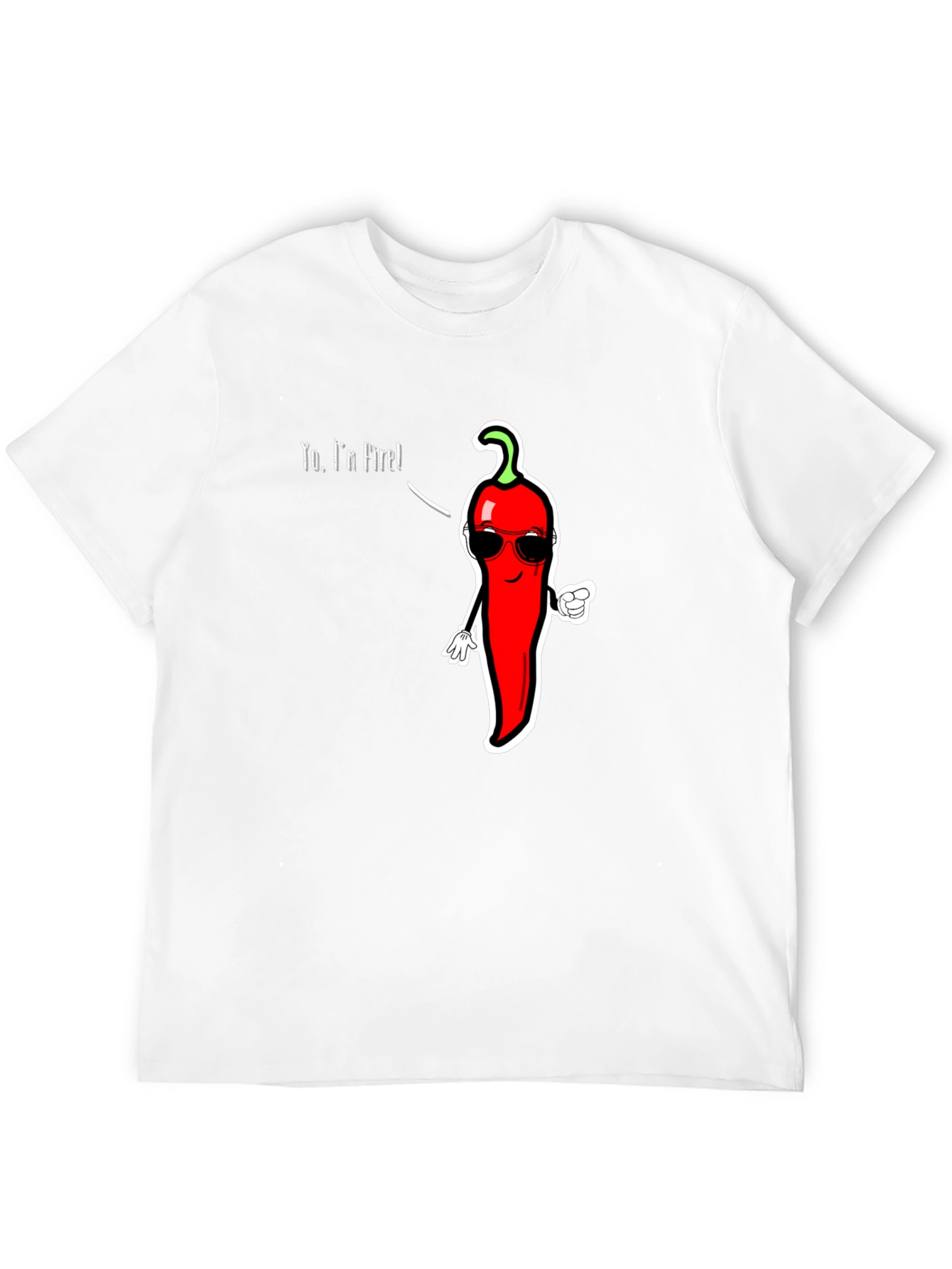 Spicy Humor T-Shirt - Yo Im Fire!