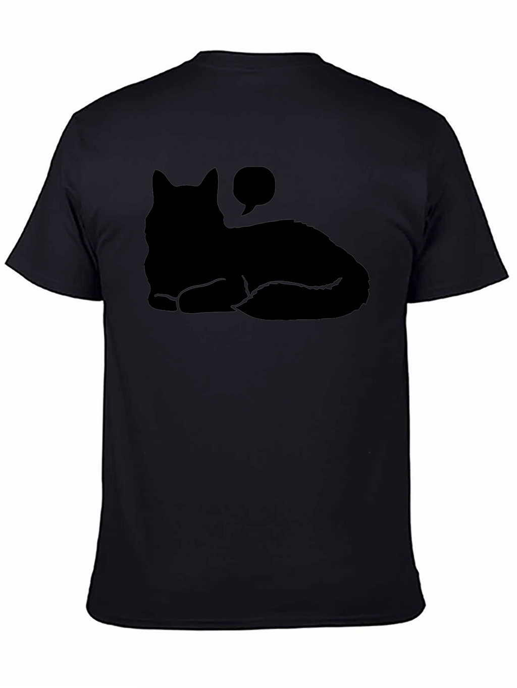 Black Cat Silhouette T-Shirt