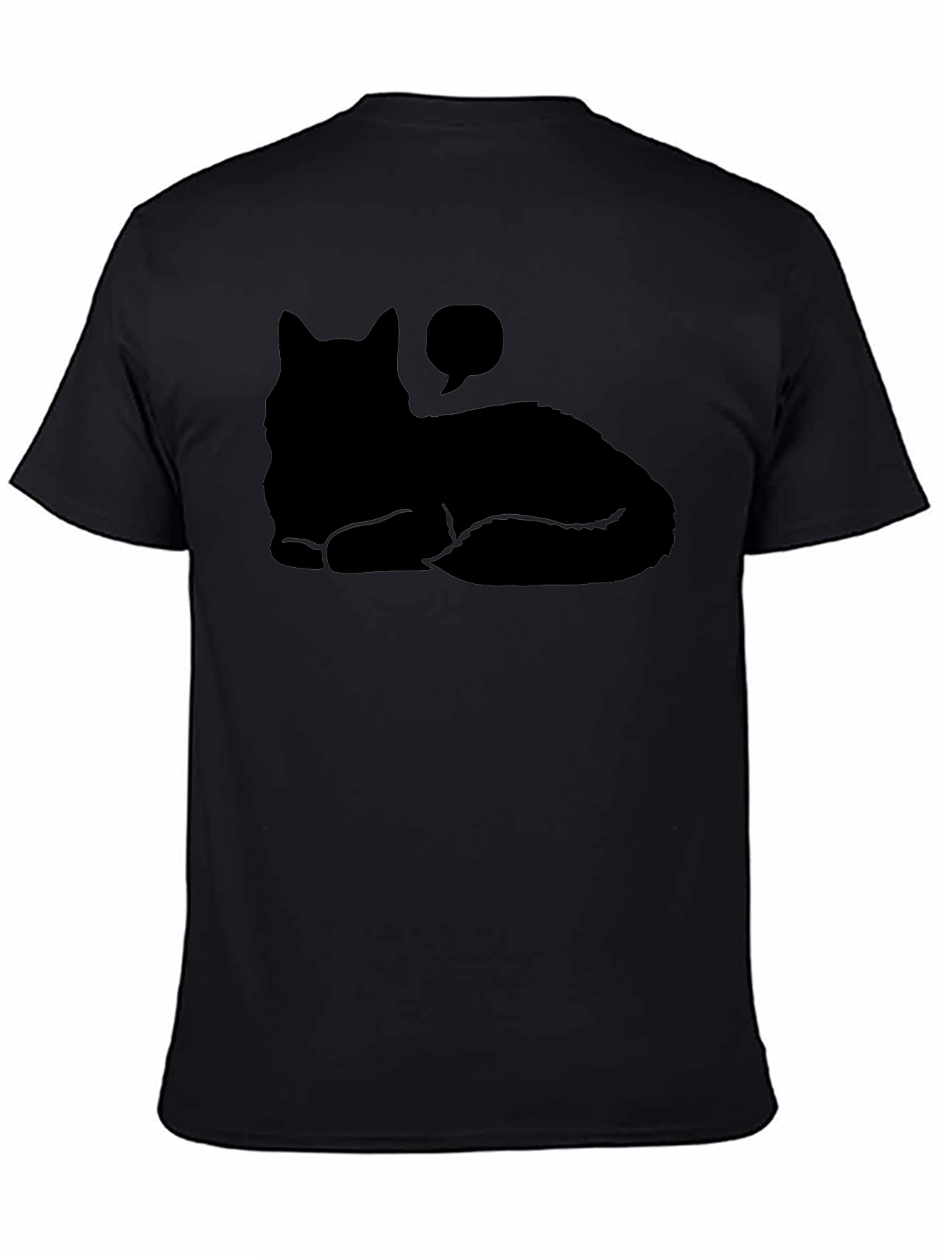 Black Cat Silhouette T-Shirt