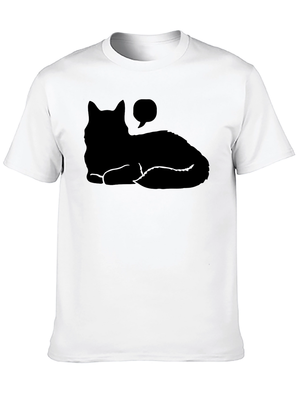 Black Cat Silhouette T-Shirt