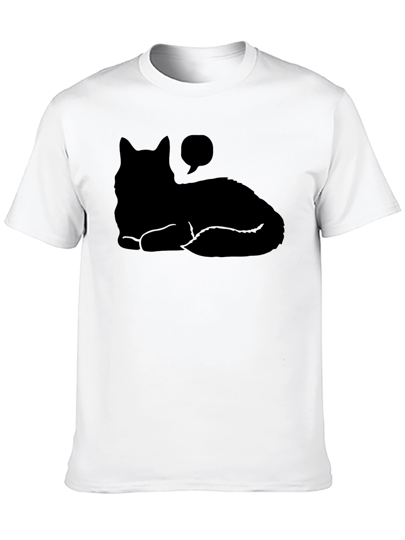Black Cat Silhouette T-Shirt