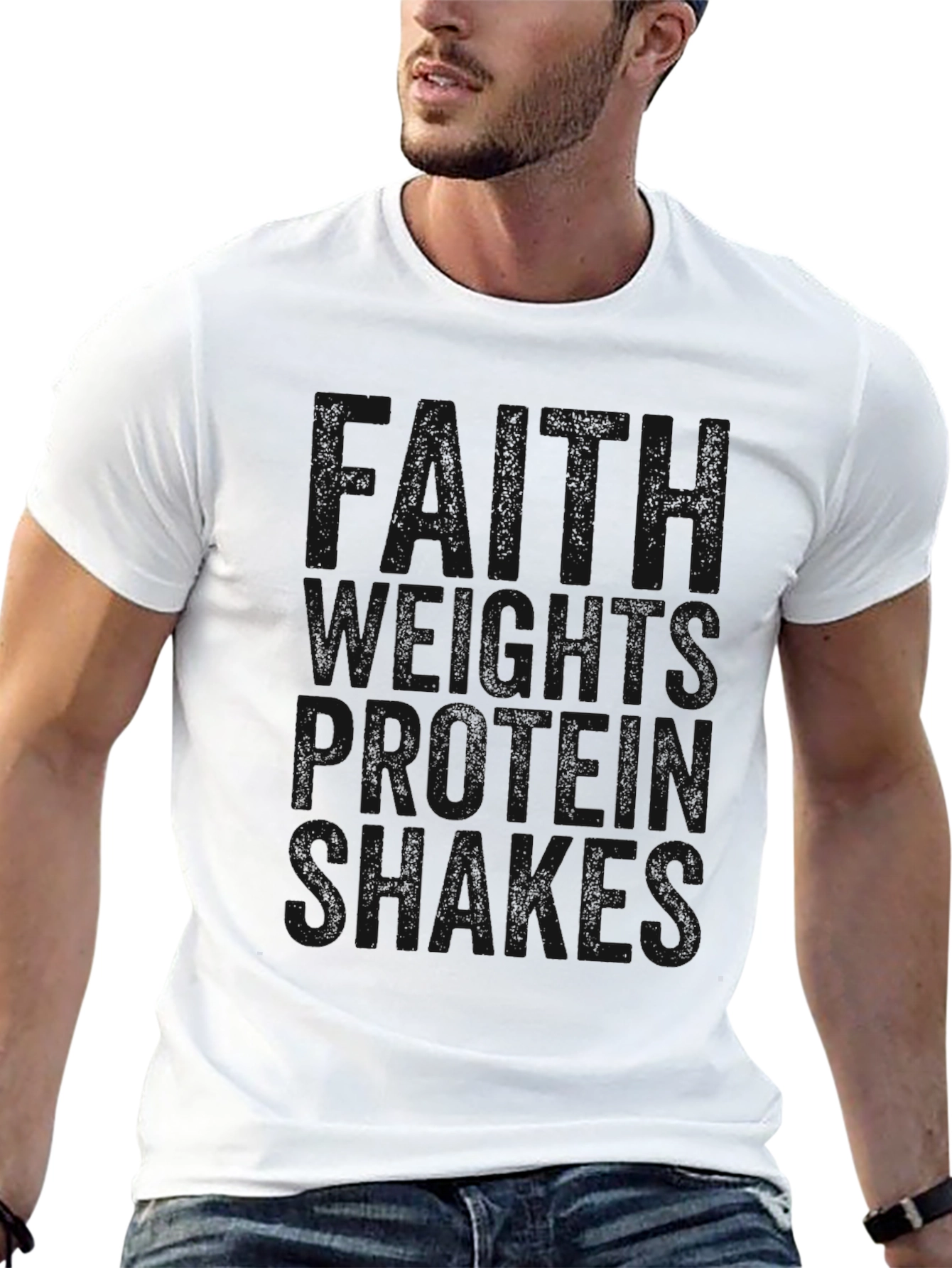 Protein Shakes T-Shirt - Black Gym Apparel