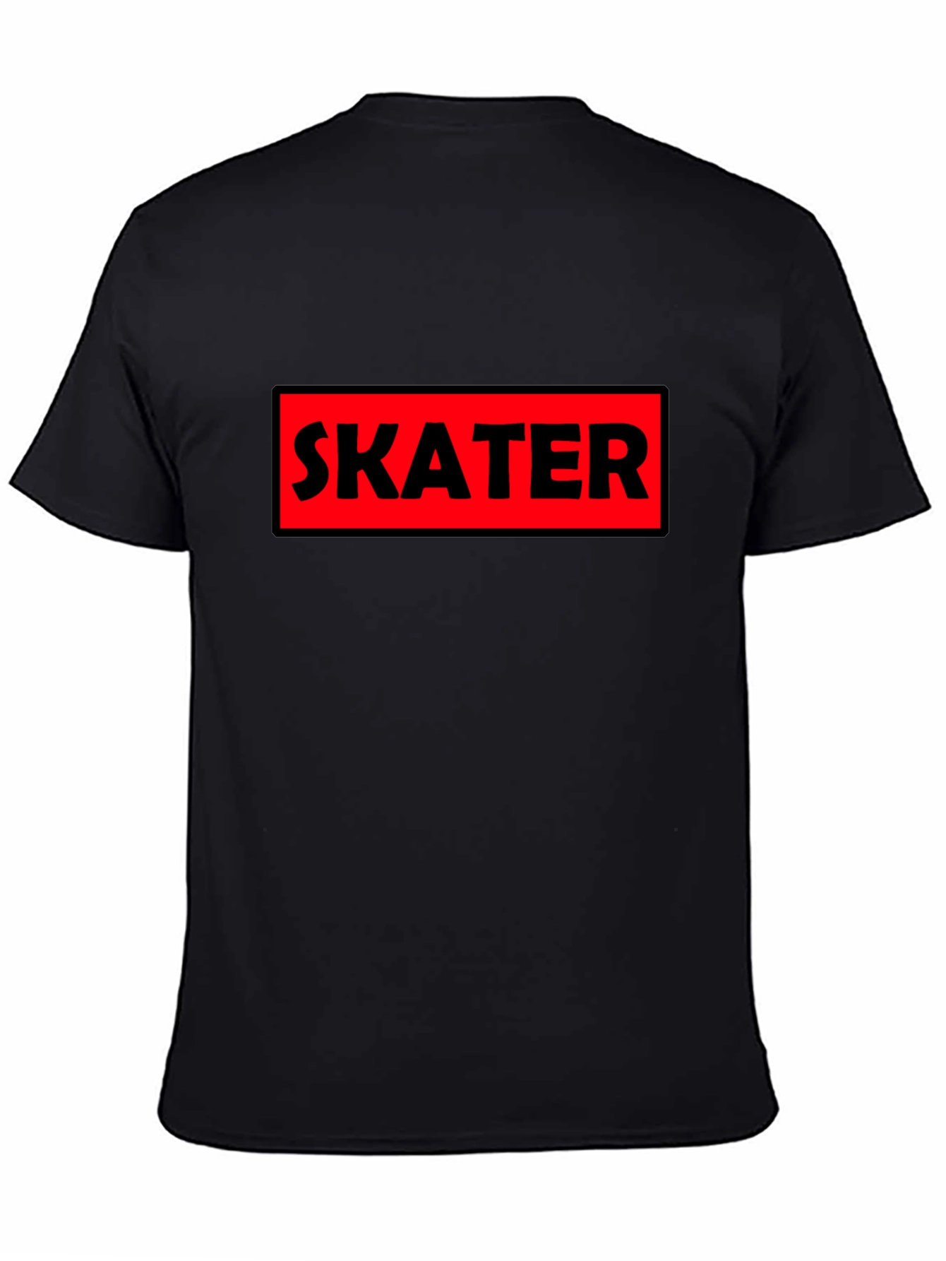 Skater Graphic Tee - Bold Red Box Design