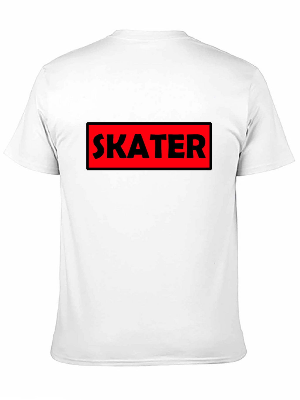 Skater Graphic Tee - Bold Red Box Design
