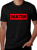 Skater Graphic Tee - Bold Red Box Design