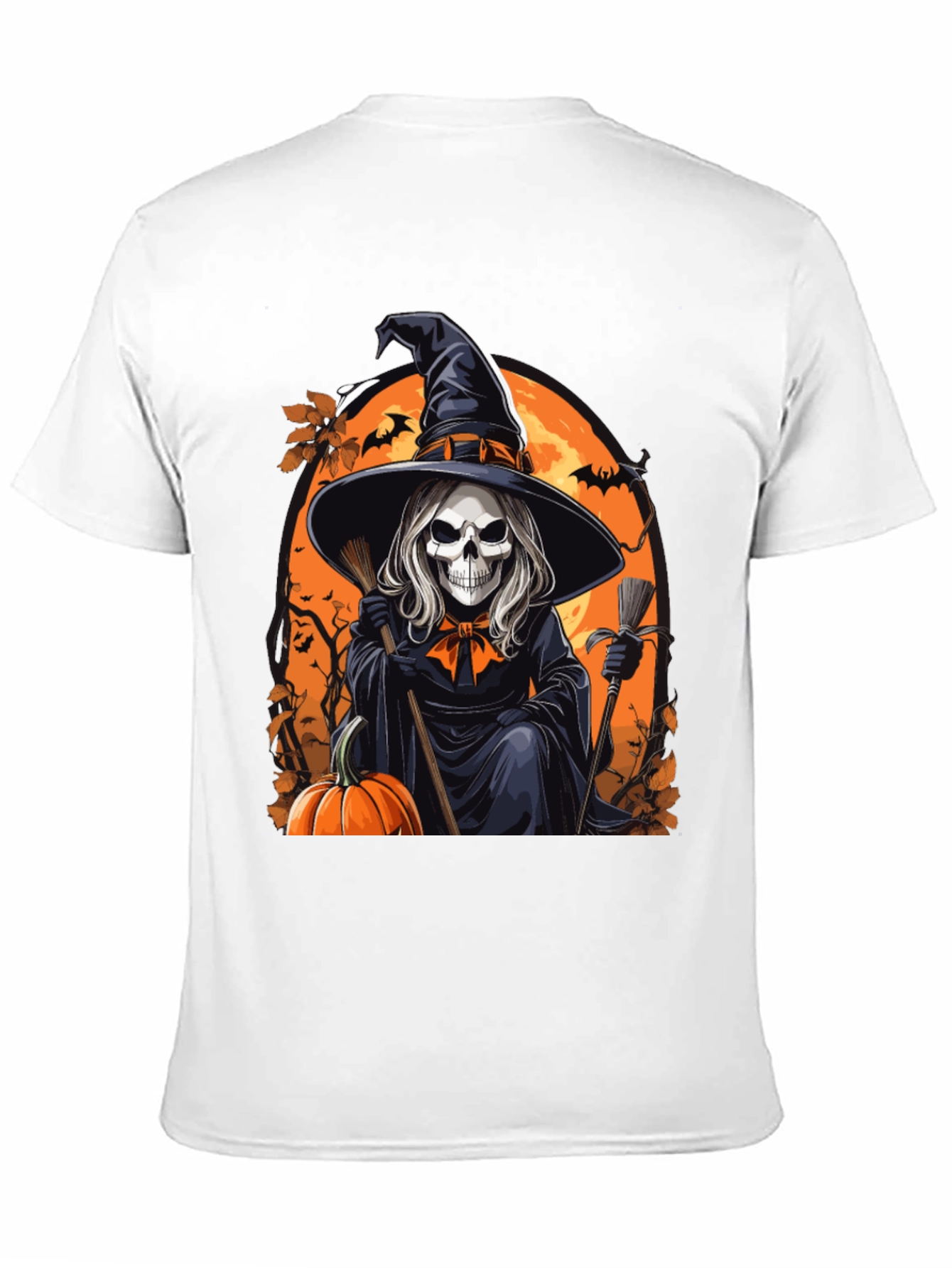 Halloween Witch Skeleton T-Shirt