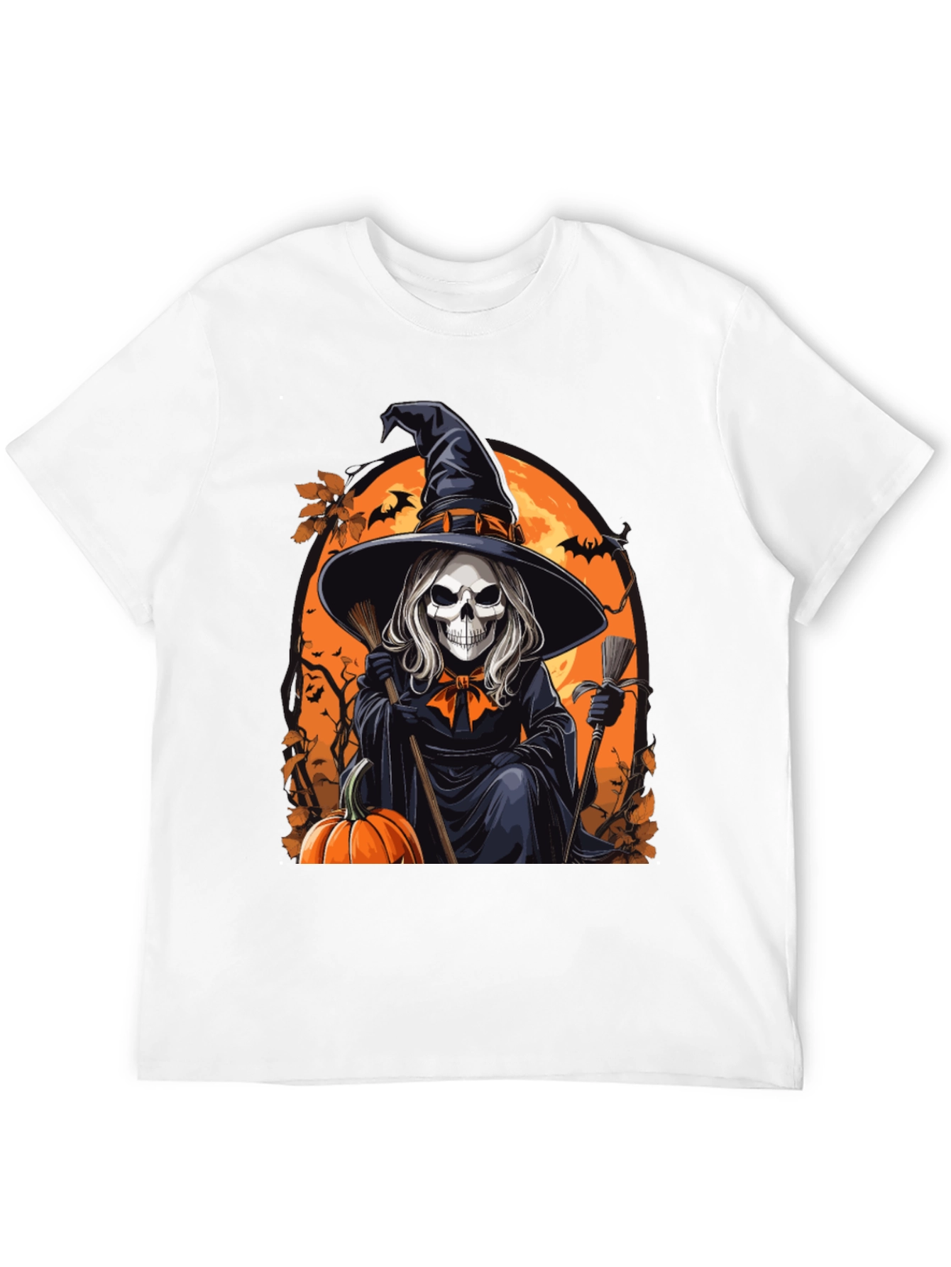Halloween Witch Skeleton T-Shirt