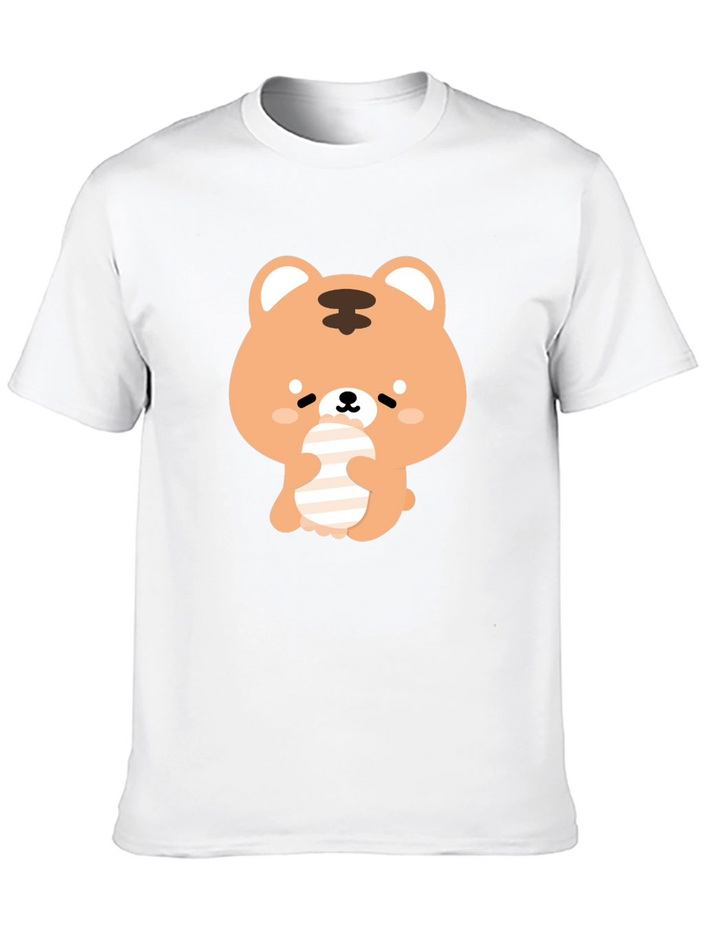 Cute Bear Graphic Black T-Shirt