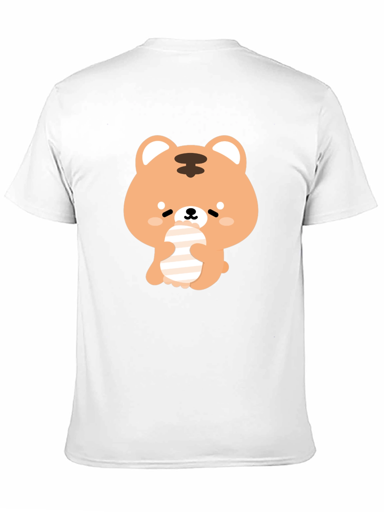 Cute Bear Graphic Black T-Shirt