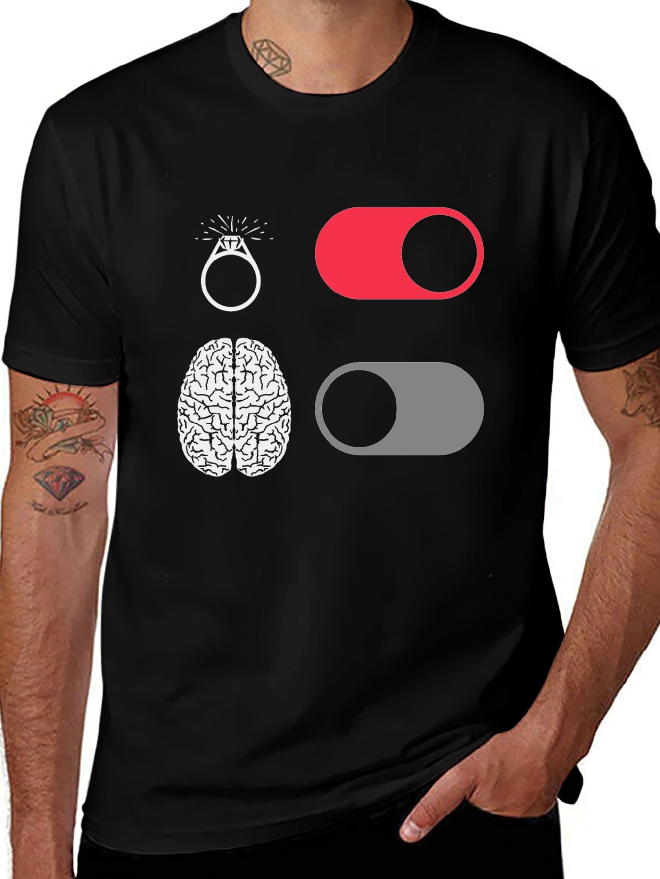 Funny Brain Off Engagement T-Shirt