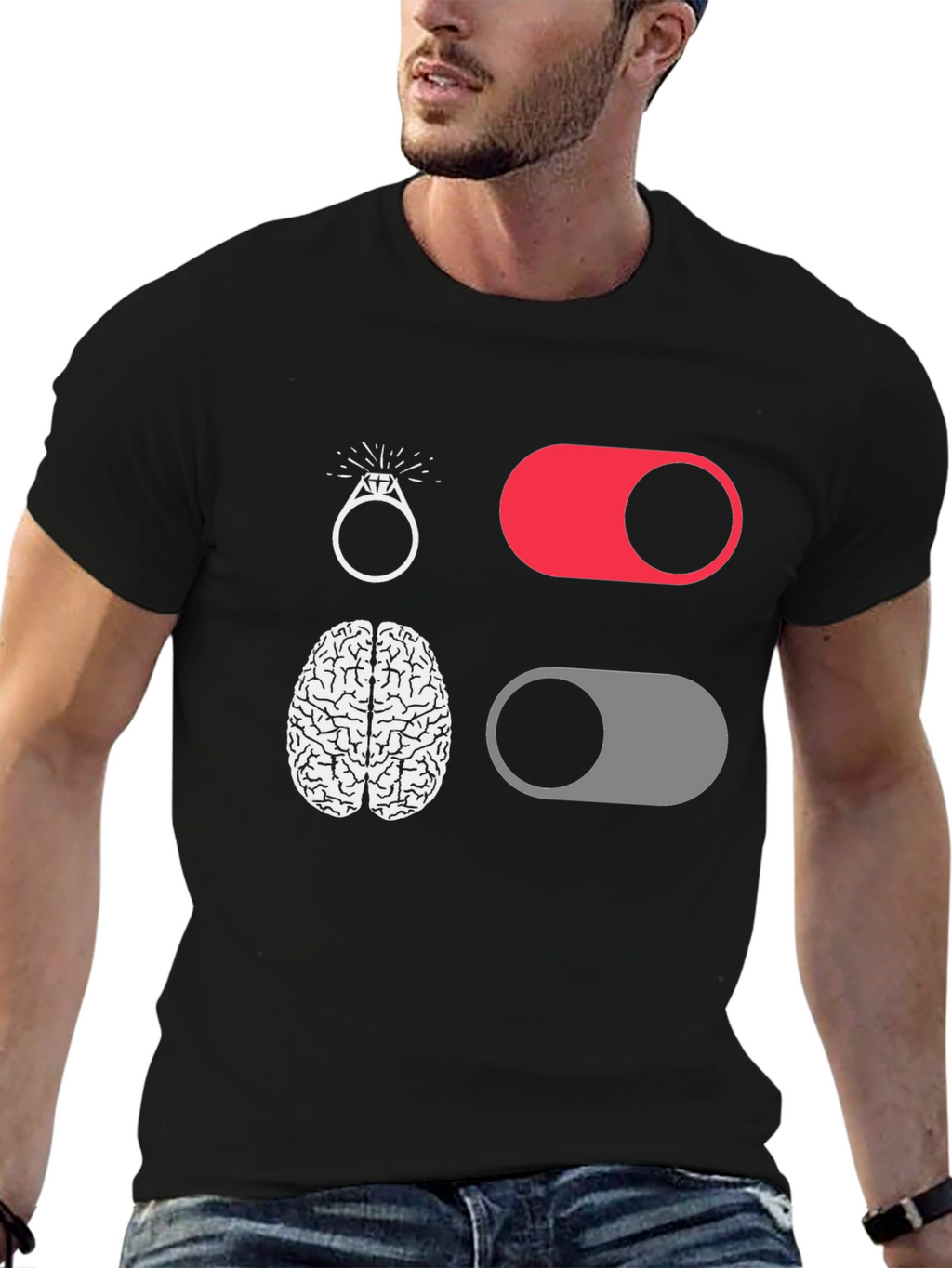 Funny Brain Off Engagement T-Shirt