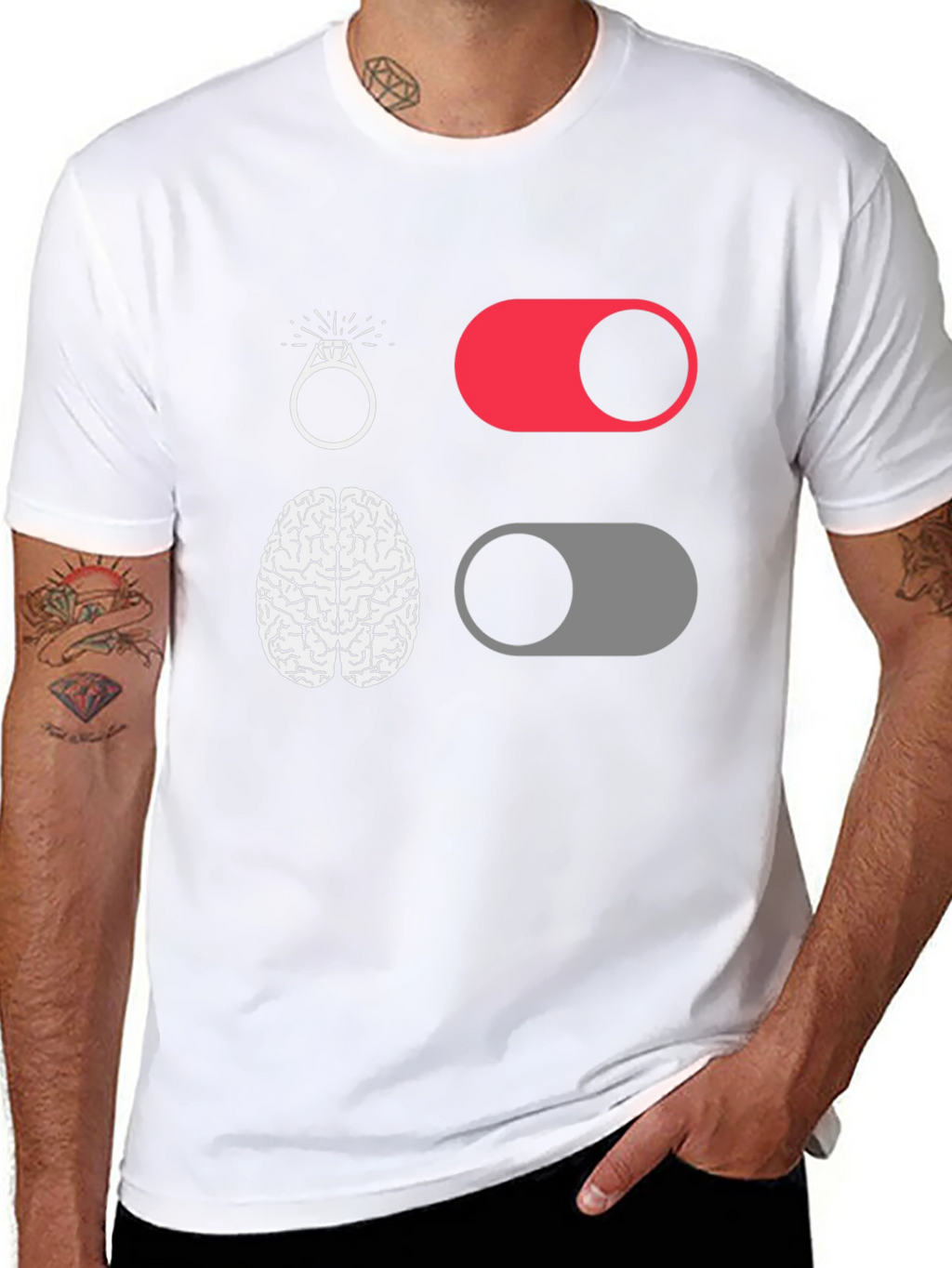 Funny Brain Off Engagement T-Shirt