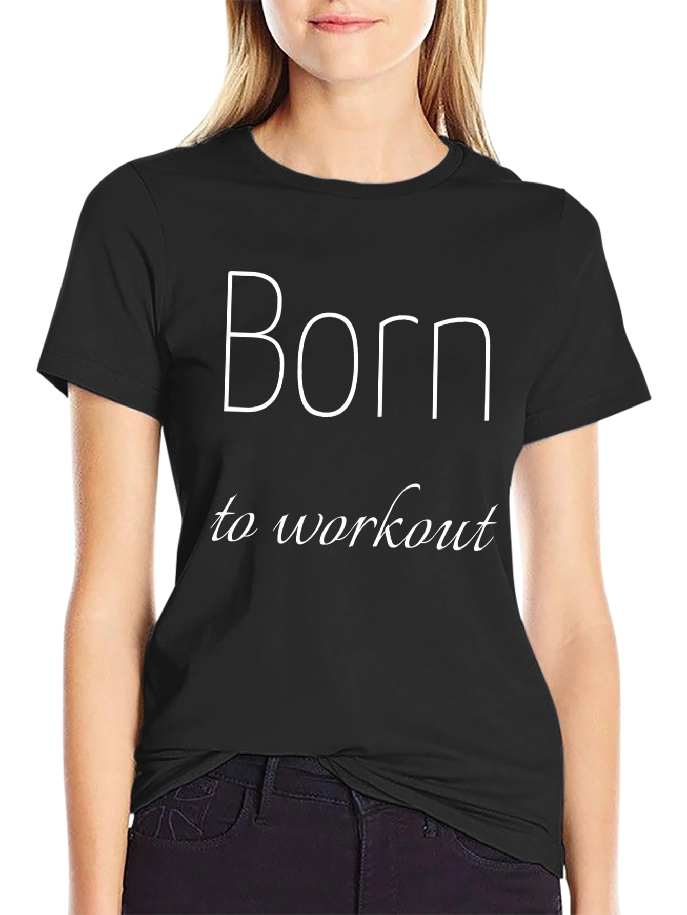 Born To Workout Black T-Shirt