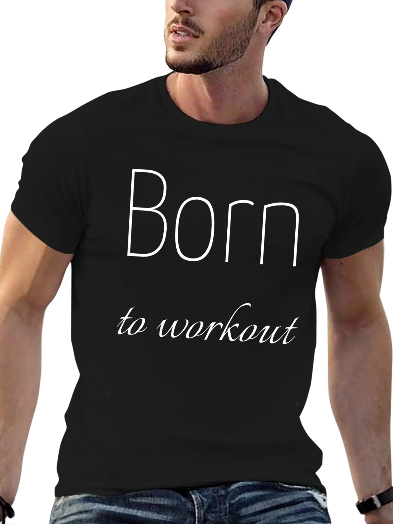 Born To Workout Black T-Shirt