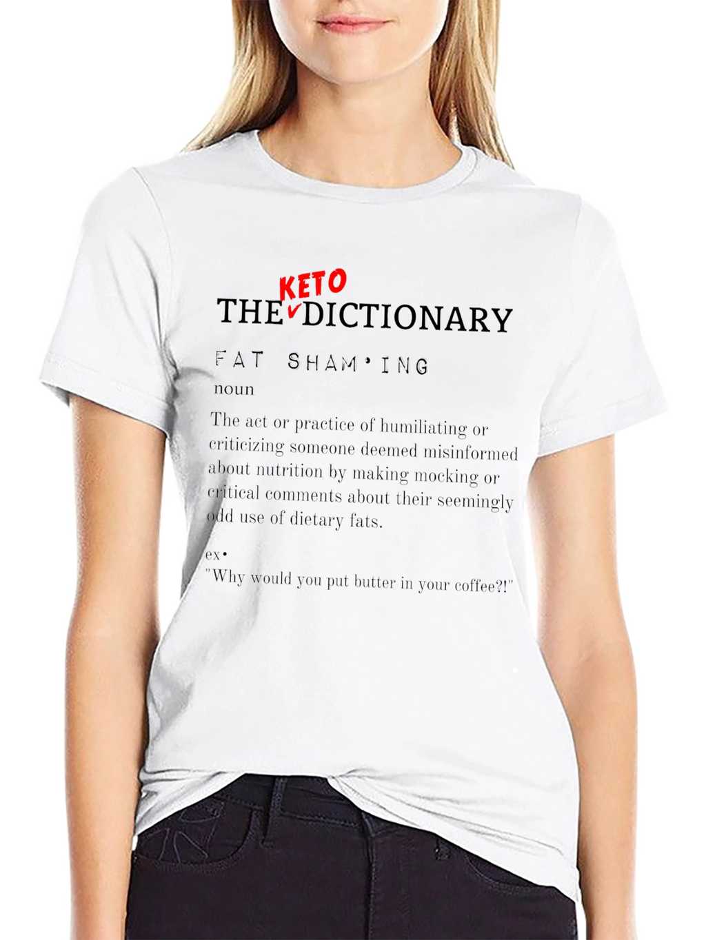 Keto Dictionary Fat Shaming T-Shirt