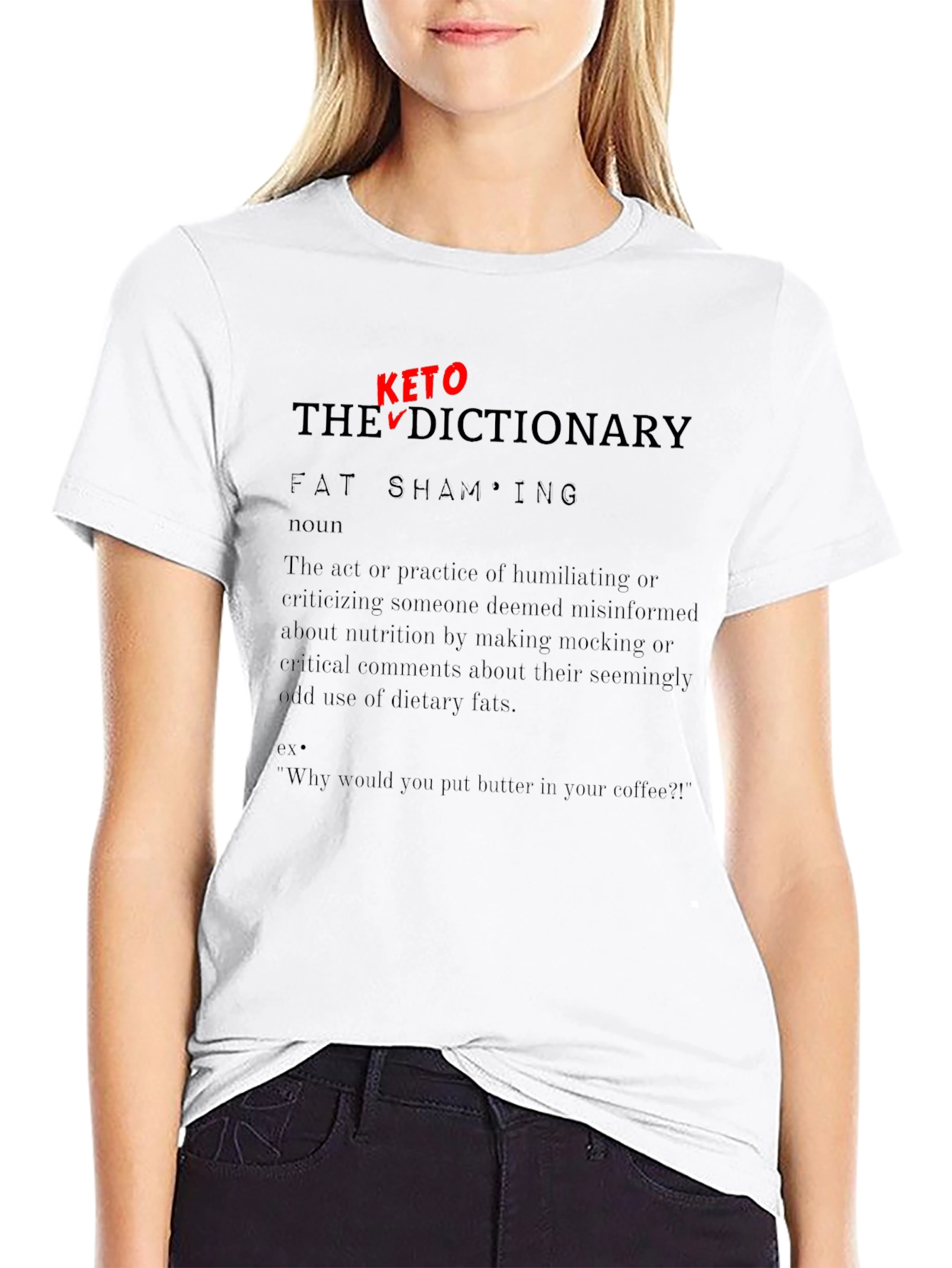 Keto Dictionary Fat Shaming T-Shirt